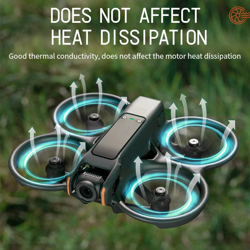 STARTRC Motor Cover for DJI Avata 2 (Black and Orange)