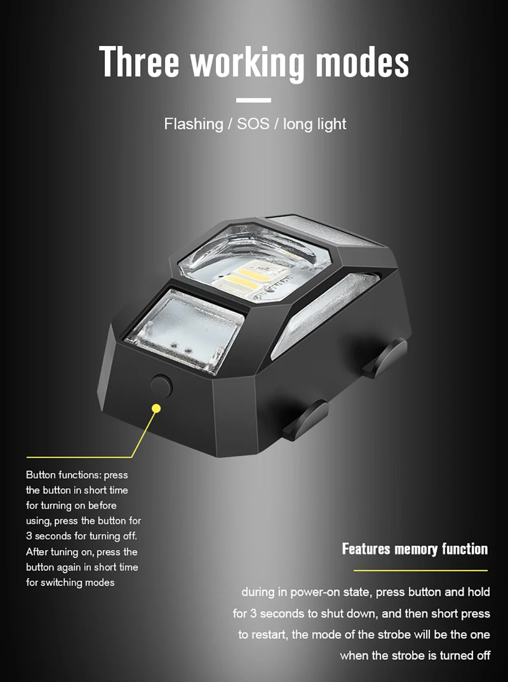 STARTRC 4 Colors Drone Strobe Lights