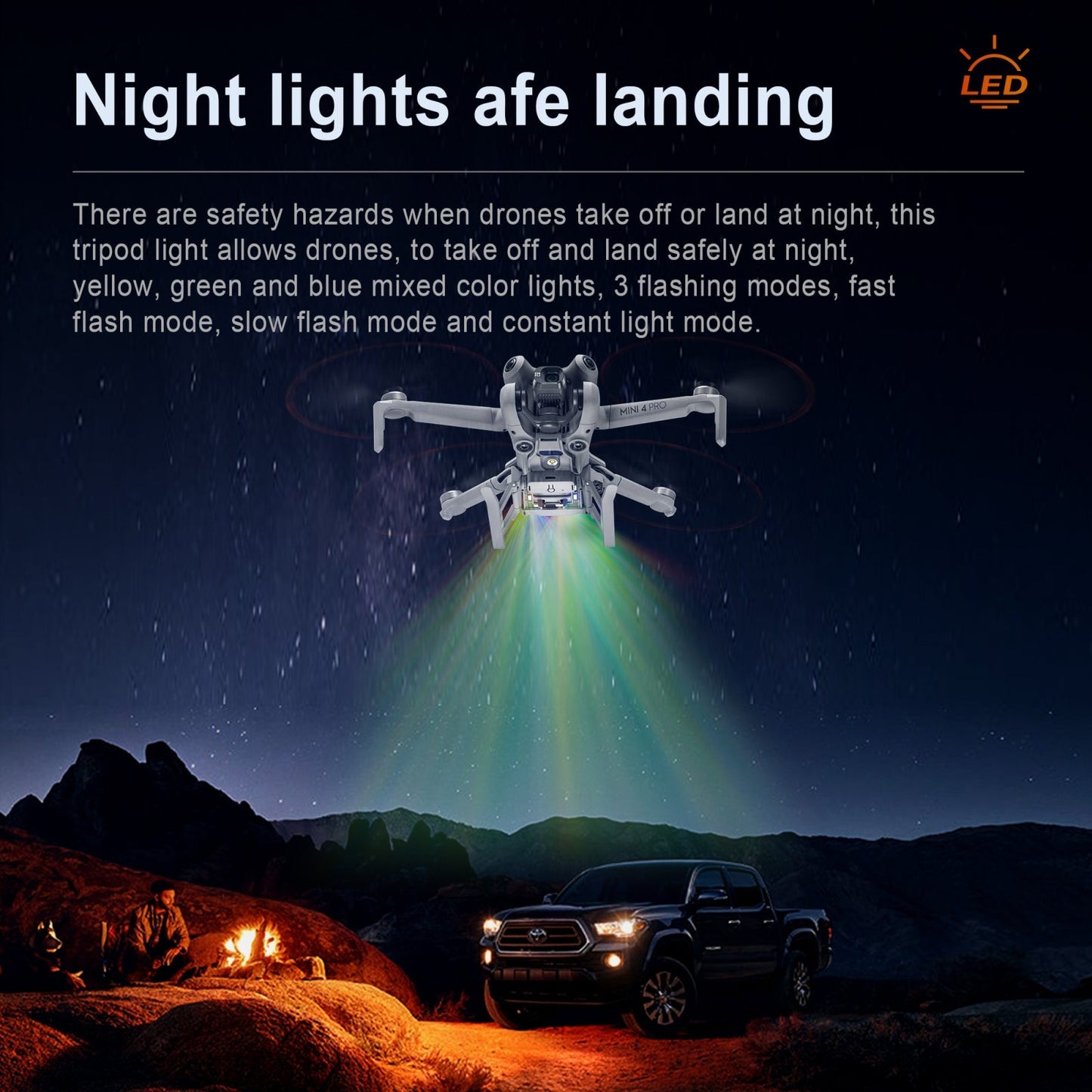 STARTRC LED Landing Gear for DJI Mini 4 Pro