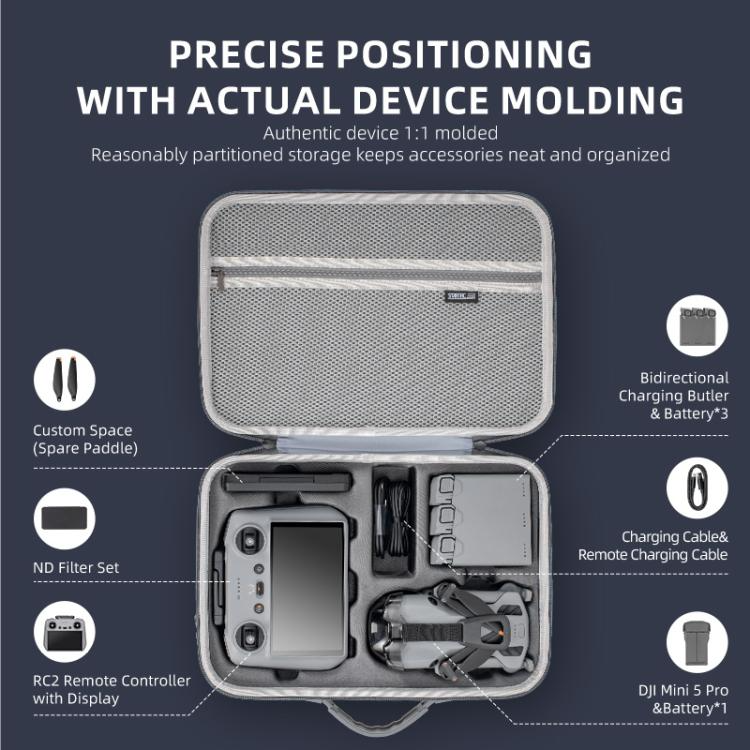 STARTRC Carry Case for DJI Mini 5 Pro Fly More Combo