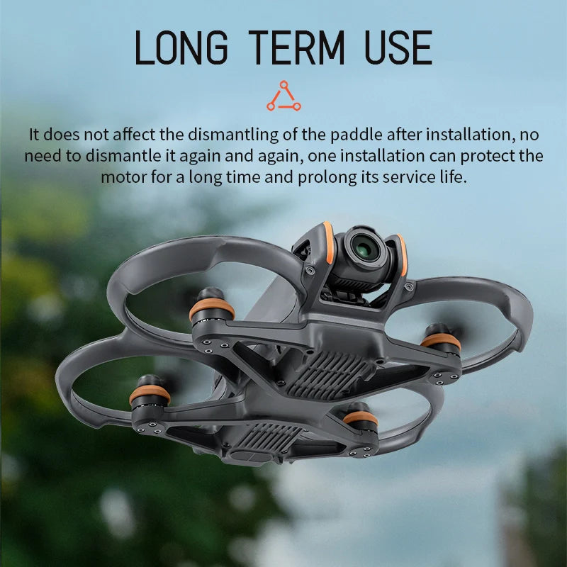 STARTRC Motor Cover for DJI Avata 2 (Black and Orange)