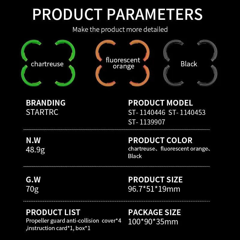 STARTRC Bumper Guard for DJI Avata 2 (Vivid Orange)