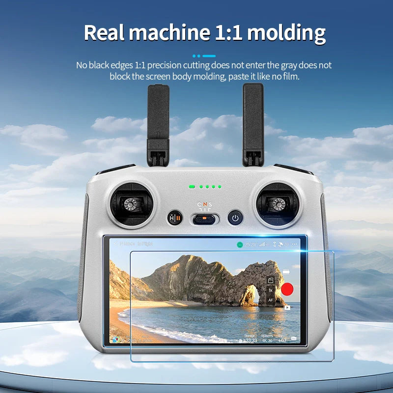 STARTRC Tempered Glass with Dust-free Applicator for DJI RC/ RC 2   (3pc/Set)