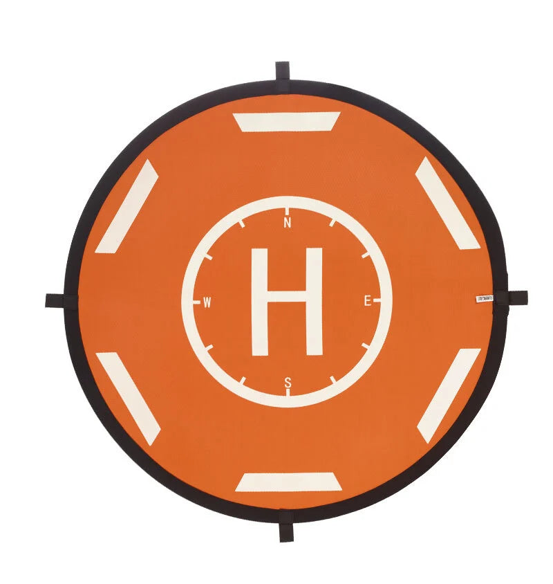 STARTRC Circular Landing Pad with Reflective Strips (56cm) Orange and Black