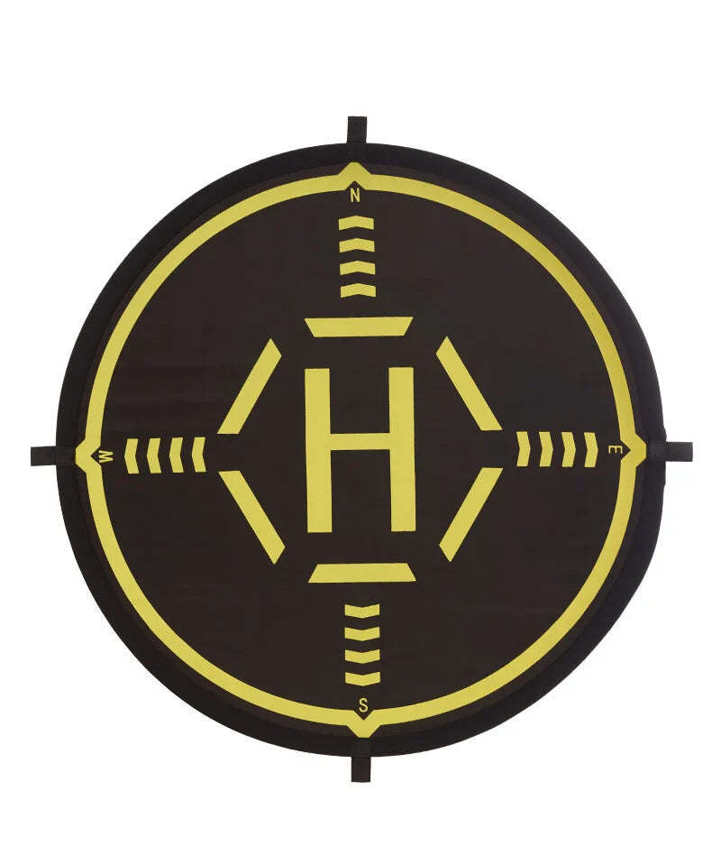 STARTRC Circular Landing Pad with Reflective Strips (56cm) Orange and Black