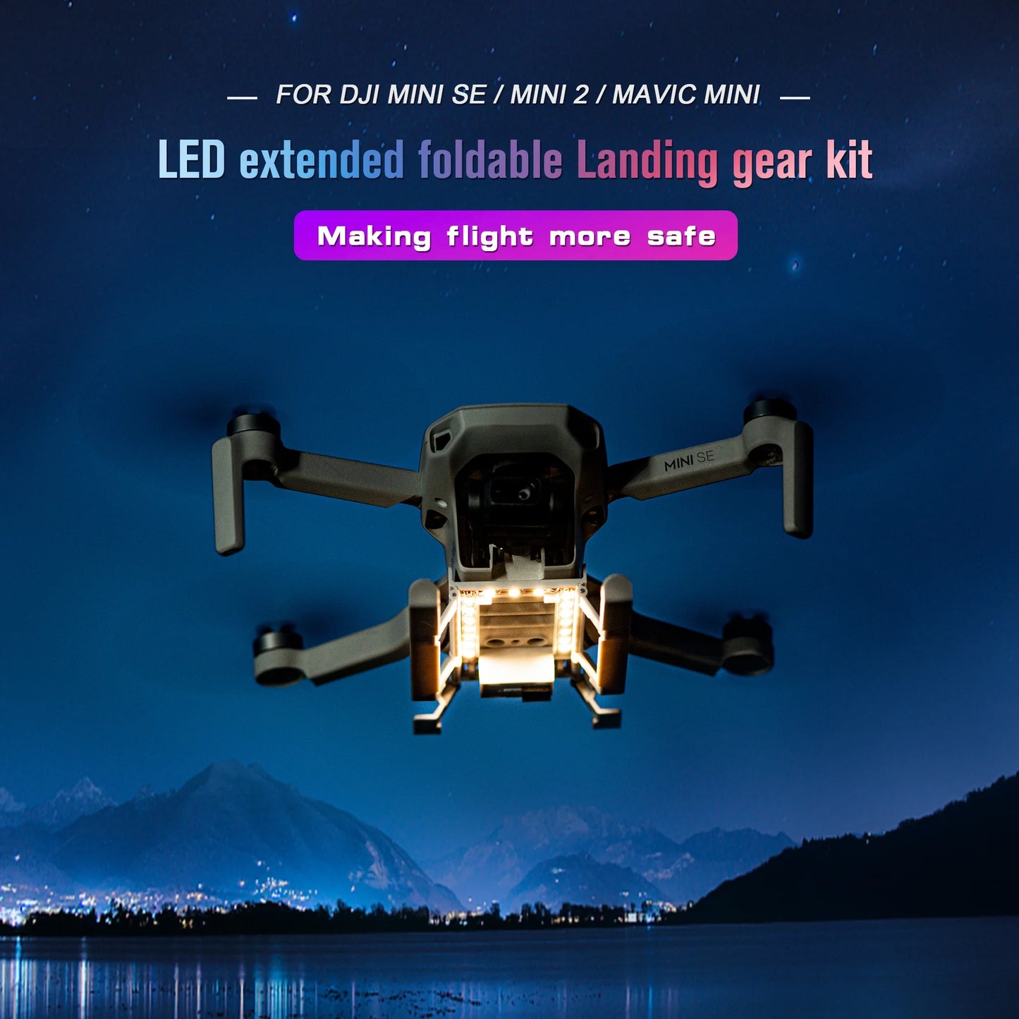 STARTRC LED Landing Gear for DJI Mini 2 SE / Mini 2 / Mini SE / Mavic Mini