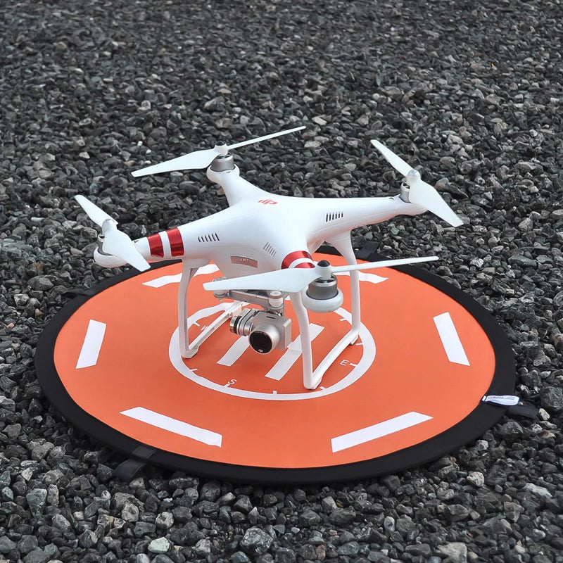 STARTRC Circular Landing Pad with Reflective Strips (56cm) Orange and Black