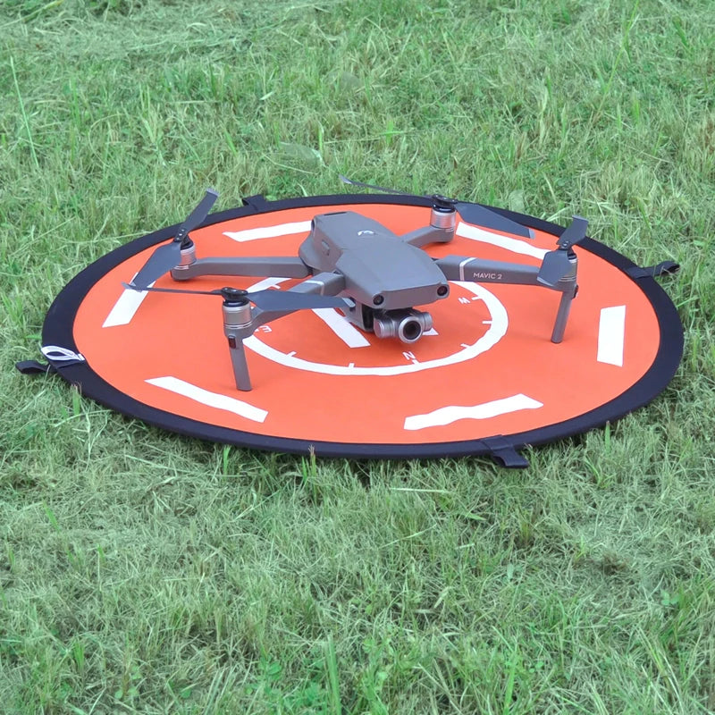 STARTRC Circular Landing Pad with Reflective Strips (56cm) Orange and Black