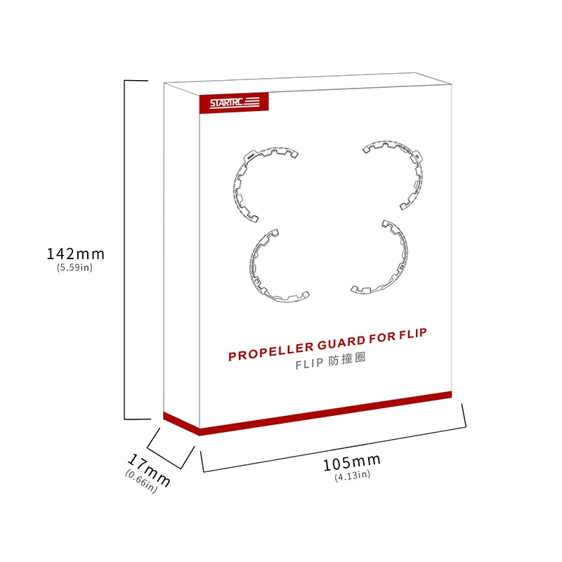 STARTRC Fluorescent Propeller Guard for DJI Flip (Orange)