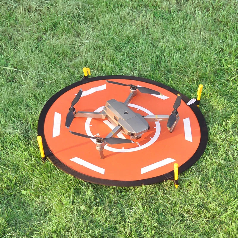 STARTRC Circular Landing Pad with Reflective Strips (56cm) Orange and Black