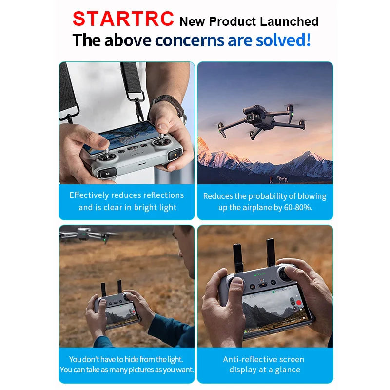 STARTRC HD AR Coated Tempered Glass Film for DJI RC 2 / RC