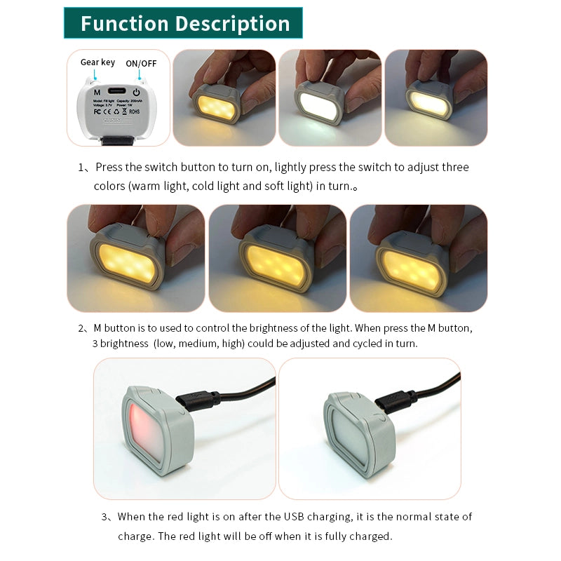 STARTRC Magnetic Fill Light with Bracket for DJI Pocket 3