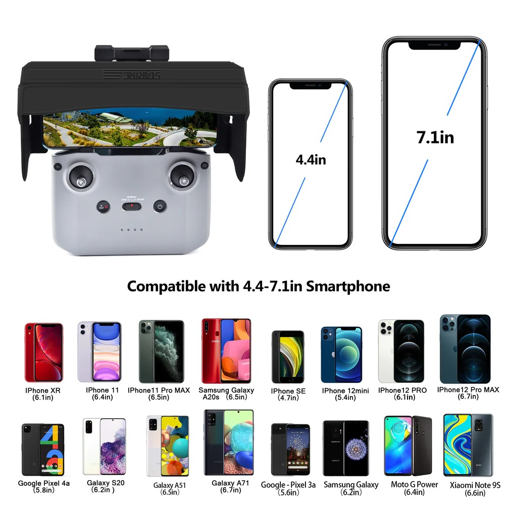 STARTRC Sun Hood for DJI RC-N1 (4.4 to 7 Inches Smartphone)